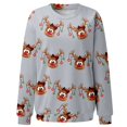 thumbnail image 4 of EHQJNJ Chandails en Molleton de Noël à Col Rond pour Femmes, Chandails en Molleton Graphiques Imprimés, Col Rond, Coupe Ajustée, Pull Décontracté à Manches Longues, Chemises d'Entraînement Amples, 4 of 4