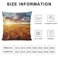 thumbnail image 5 of Creowell Field Sunset Clouds Pillow Covers for Couch Sofa Indoor Outdoor Printed on Both Sides Square Design 1PC 24x24in, 5 of 5
