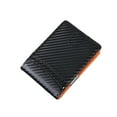 thumbnail image 1 of Portatarjetas de fibra con bloqueo RFID, 0,5 mm de grosor, 6 ranuras, cartera minimalista de PVC para tarjetas de crédito y billetes, 1 of 4