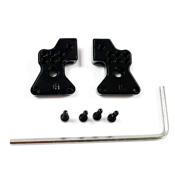 Bewildely Torre de choque trasera ajustable de aleación de aluminio para 1/24 Axial SCX24 RC pieza de coche RC accesorios de coche piezas de Kits de construcción modelo Negro