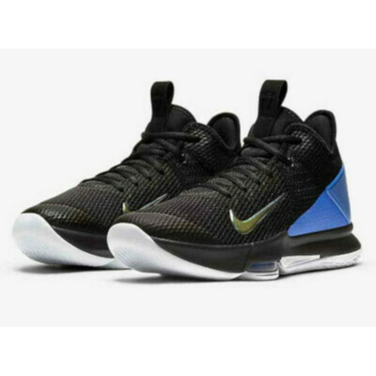 NEW Men's Nike LeBron Witness IV Basketball Shoes Black/Hyper Blue 8 M - Walmart.com