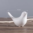 thumbnail image 2 of Black & White Ceramic Bird Statue - Contemporary Home Office Desk Ornament Clearance - Harlik, 2 of 3