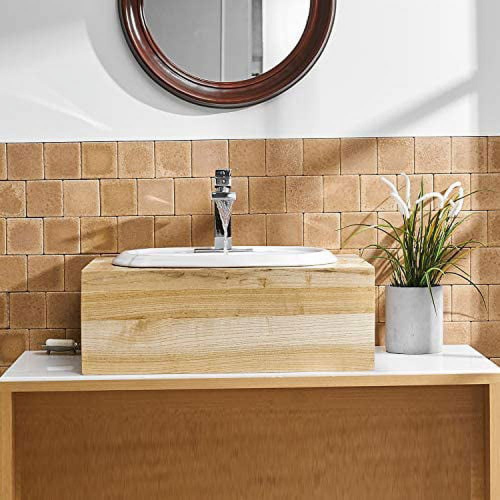 BWE Waterfall 1 Hole Single-Handle Low-Arc Bathroom Faucet in Polished Chrome