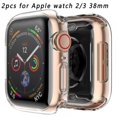 thumbnail image 1 of 2 pcs Transparent Soft Case For Apple Watch Series 5 4 3 2 TPU IWatch Protector, 1 of 9