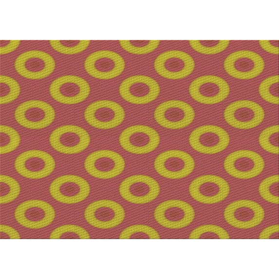 Ahgly Company Machine Washable Indoor Rectangle Transitional Crimson Red Area Rugs, 5' x 7'