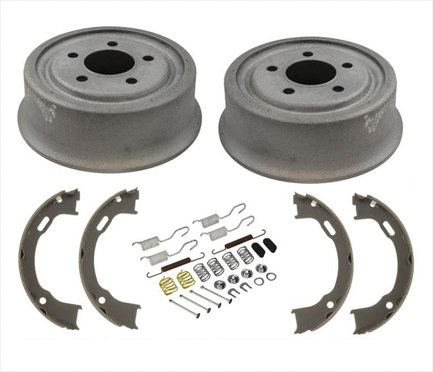 Rear Brake Drums & Rear Brake Shoes & Springs For Jeep Wrangler 2001
