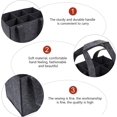 thumbnail image 3 of 6-Bottle Wine Box Water Bottle Holder Wine Storage Bag Bottle Basket Bottle Bag 6 Bottles Father's Day Gifts with Divider Felt Insulated Bottle, 3 of 5