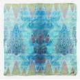 thumbnail image 5 of Phagun Blue Floral & Paisley Pure Silk Printed&nbsp;Scarf&nbsp;Square Dupatta Head Neck Wrap Bandanas For Women, 5 of 6