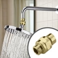 thumbnail image 4 of Clearance Under $4.69! 1PC Shower Head Swivel Ball Adapter, Adjustable Brass Connector for Rain Shower Heads, Stainless Steel, for Bathroom & Shower, (G1/2, Chrome), 4 of 5