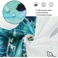 thumbnail image 4 of Sea Turtle Shower Curtain, Blue Teal Octopus Underwater Ocean Animal Seashell Jellyfish Theme Bathroom Curtain Waterproof Fabric Machine Washable with Hooks,72'''' Wx84 L (GCI-10230), 4 of 6