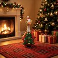 thumbnail image 6 of Liamobondopolis Desk Goose Christmas Outfit Set, Felt Christmas Tree Costume with Star Hat Fits 7 Inch Desktop Goose, 6 of 7