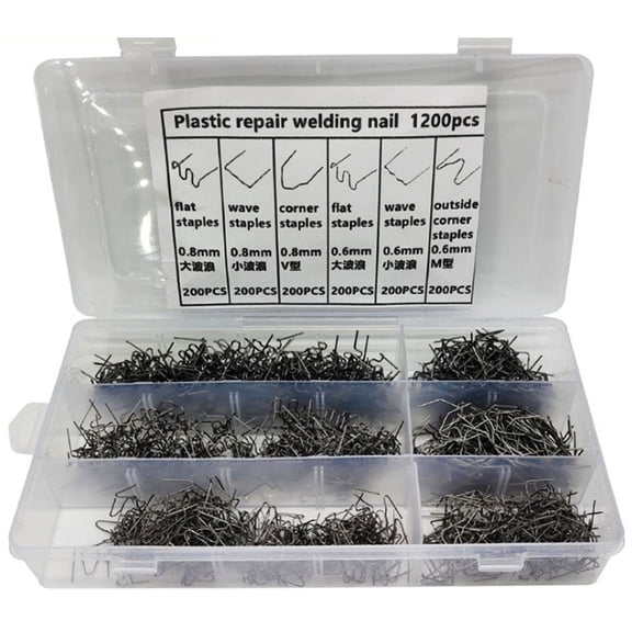 6 sizes 1200/1800/3000pcs of car bumper plastic parts welding nail repair