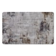 thumbnail image 1 of Style Meets Comfort in this 20x32 inch Modern Abstract Gray Runner Rug: Non-Slip, Low Pile, Machine-Washable, Perfect for Bathroom, Kitchen, Entryway, 1 of 5
