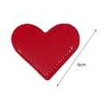 thumbnail image 6 of Tnobhg Heart Bookmark Creative Shape Fine Texture Wear Resistant Decorative Faux Leather Love Heart Corner Bookmark, 6 of 8