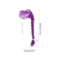 thumbnail image 4 of AuroraX Goose Clothes for Porch Goose Goose Outfit for Cement Goose 19 inch 17 inch with Wig Yard Funny Hairpiece Outdoor Porch Goose Accessories Purple, 4 of 6