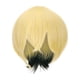 thumbnail image 2 of XWSHYW Pelucas Peluca de Cosplay de Pelo Corto de Cara Cerrada Negra Degradado Amarillo Peluca de Modelado, 2 of 6