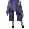 thumbnail image 5 of Moomaya Printed Asymmetric Kurti Pant Set Chanderi Women Ethnic Wear Plus Size, 5 of 6