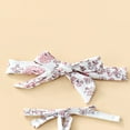 thumbnail image 3 of Barboteuse et Coiffe pour Bébés Filles Été Imprimé Floral Sans Manches Bretelles à Nouer Combinaison, 3 of 6