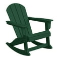 thumbnail image 6 of WestinTrends Malibu 3 Piece Outdoor Rocking Chair Set, All Weather Poly Lumber Porch Patio Adirondack Rocking Chair Set of 2 with Side Table, Dark Green, 6 of 13