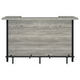thumbnail image 3 of Bellemore Freestanding Home Bar Wine Cabinet Grey Driftwood, 3 of 11