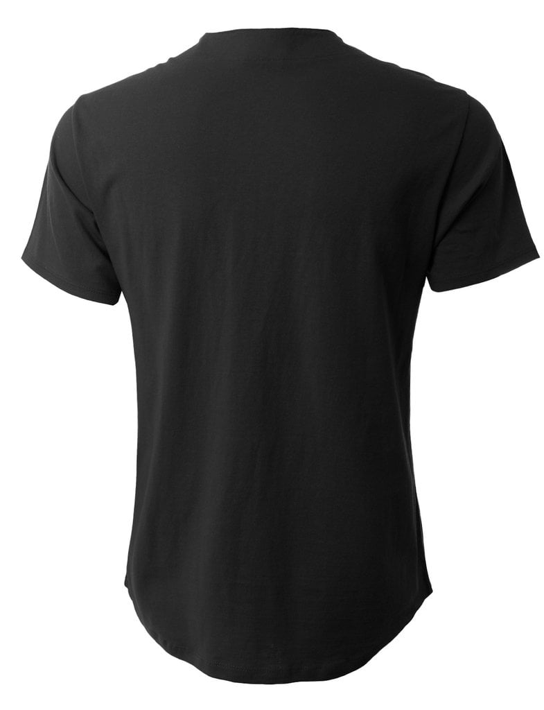 Ma Croix Men's Cotton Baseball Jersey Plain Button Down Short Sleeve Atheletic Sports Tee Shirts