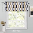 thumbnail image 3 of DriftAway Lined Rod Pocket Window Curtain Valance, 54" x 84" Plus 2", Gold White, 3 of 8