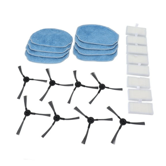 Robotic Vacuum Cleaner Accessories Kit Mop Cloth Side Brush Filter Parts Replacement For Mannv BR150 BR151