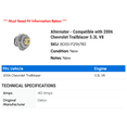 thumbnail image 2 of Alternator - Compatible with 2006 Chevy Trailblazer 5.3L V8, 2 of 2