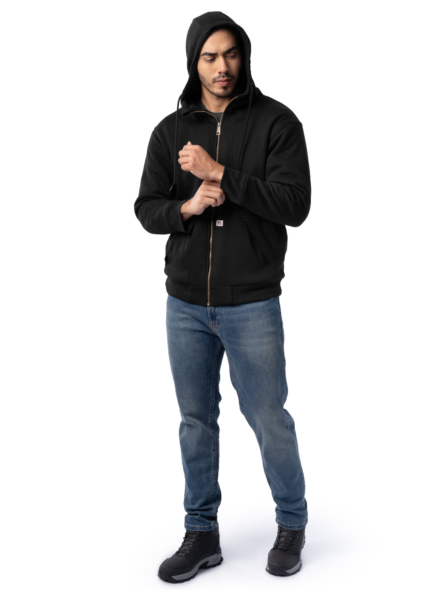 Wells Lamont Men's Heavy Weight Work Fleece Thermal Lined Water Repellant Hoodie, M-3XL