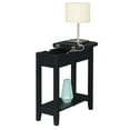 thumbnail image 2 of Convenience Concepts American Heritage Flip Top End Table with Charging Station and Shelf, Black, 2 of 5