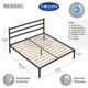 thumbnail image 3 of Magma Life Base de Cama King Size con Cabecera de Metal Resistente, Plataforma con Espacio de Almacenamiento, Fácil Armado, Soporte Antideslizante para Colchón, Diseño Moderno y Duradero, Estabilidad, 3 of 5