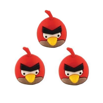 ANGRY BIRDS Eraseez LOT of 2 Puzzle Eraser Packs 3 Characters In EACH Pack! 