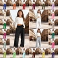thumbnail image 6 of School Uniform For Girls Fit Stretch Pants With Pockets Straight Pants Red School Pants For Girls Back To School Clothes For Girls Preppy Clothes 13-14 Years, 6 of 6