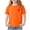 Orange A, variant on Bovxnpu Girls Short Sleeve T Shirts Kids Summer Tops Print Crew Neck Girls Pullover Tees