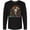 AB-Black, variant on Inktastic DÃa De Los Muertos Woman in Sugar Skull Makeup Long Sleeve T-Shirt