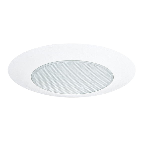 NICOR 6 in. Flat Albalite Shower Metal