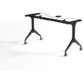thumbnail image 4 of Lorell Training Table Base - Black Folding Base - 2 Legs - 29.50" Height - Assembly Required - Cold-rolled Steel (CRS), 4 of 13