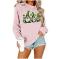 thumbnail image 5 of St. Patrick's Day Sweatshirt, Women Long Sleeve Round Neck Sweatshirt, Women's Casual St. Patrick's Day Printed Sweatshirts Tops Comfortable Crew Neck Long Sleeved Hoodie Sweatshirt, 5 of 6