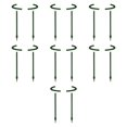 thumbnail image 4 of 14 piezas de estacas de soporte para plantas, anillos de soporte para flores, varillas semicirculares para jaulas de exterior 14cmx14cm, 4 of 8
