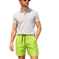 thumbnail image 6 of Lmnyox Mens Summer Beach Shorts with Mesh Liner Lightweight Quick Dry Athletic Shorts Drawstring Waist Sport Shorts, 6 of 9