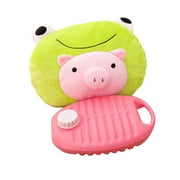 Pig Shape Hot Water Bottles Bottle Removable Bag Heat Fleece Soft Rubber Bag Hand Warmer