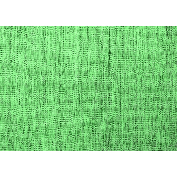 Ahgly Company Indoor Rectangle Abstract Emerald Green Contemporary Area Rugs, 8' x 10'