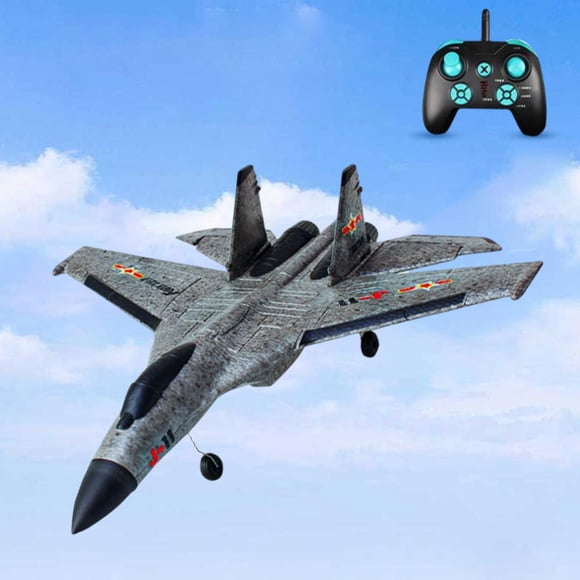 de espuma de 2,4G con telemando para exteriores, juguete recargable por USB con giroscopio, planeador fácil de para principiantes, J11 3 canales Macarena Avión RC