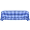 thumbnail image 1 of Ultimate Textile 108 x 156-Inch Rectangular Polyester Checkered Tablecloth with Rounded Corners, 1 of 4