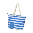 thumbnail image 2 of Bolso de playa con boquilla oculta para vino, bolso de mano portátil con cierre de cremallera para mujer Azul, 2 of 9
