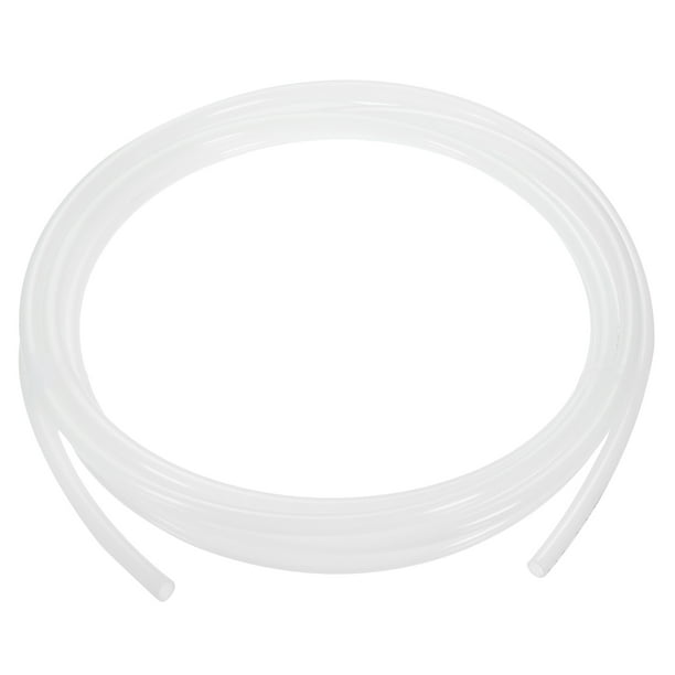 Uxcell 3/16"ID x 5/16"OD Tubo PE Translúcido Flexible Manguera de Agua Blanca, 10 pies