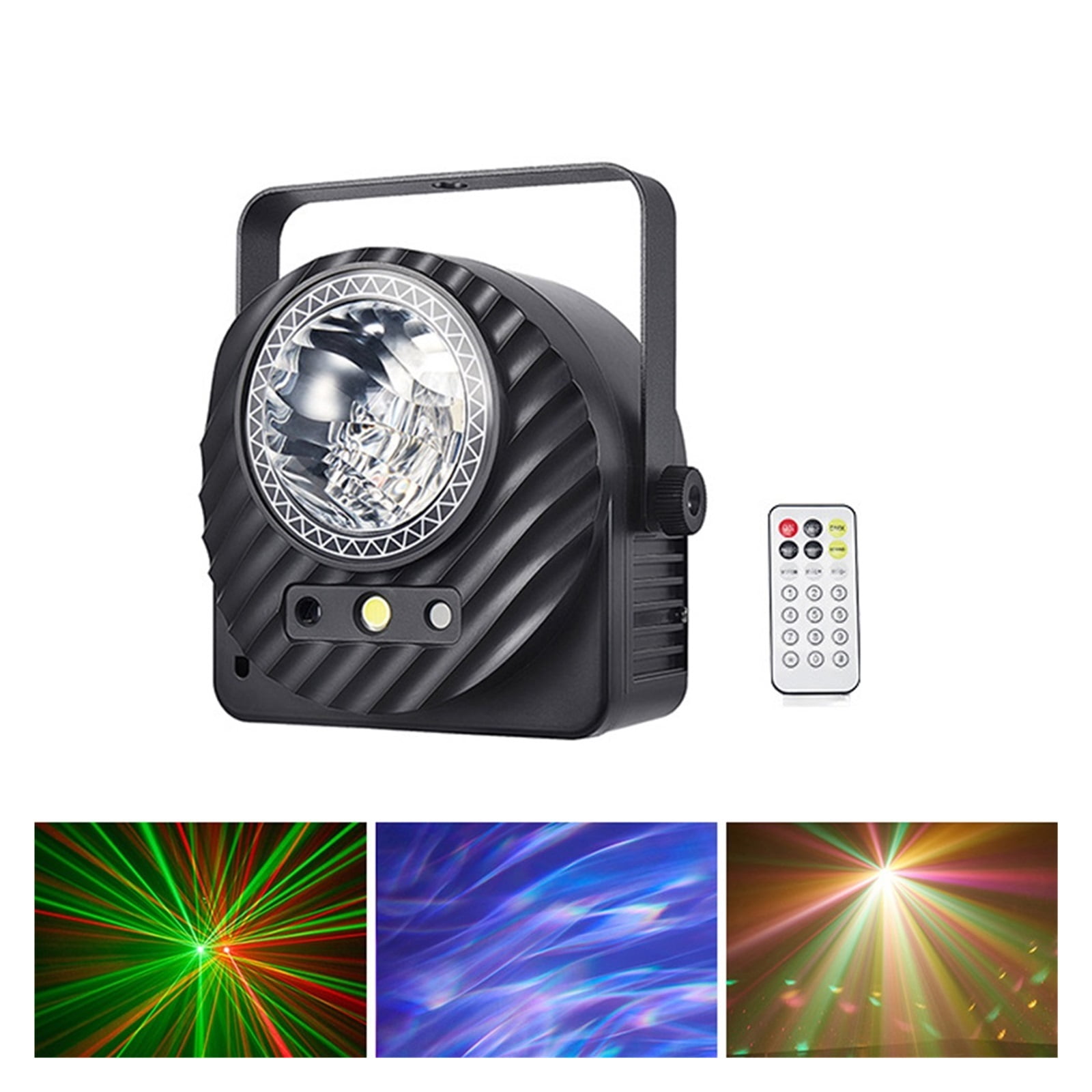 RGB Disco DJ Beam Light Stage Light Projector Remote Strobe Stage Lighting Effect Xmas Party Holiday Halloween Lights ,Easy to Install