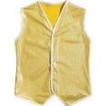 thumbnail image 3 of YONGHS Boys Girls Sparkly Sleeveless Jacket Waistcoat Hip Hop Jazz Disco Choir Dance Performance Vest Top Gold 18-24 Months, 3 of 7