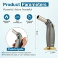 thumbnail image 2 of Firepower Butane Torch Premium Kitchen Torch Lighters with Safety Lock Adjustable Refillable Multipurpose Culinary Blow Torch for Creme Brulee, Baking, BBQ ，cooking (Butane Gas Not Included), 2 of 8