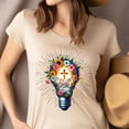 thumbnail image 4 of Christian There Was Jesus Cross and Floral Faith Graphic T-Shirt, White, Size XL, 4 of 6